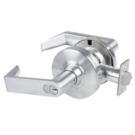 Schlage Grade 1 Institutional Lock, Rhodes Lever, Schlage FSIC Prep with Core, Satin Chrome Fnsh, Non-Handed ND82RD RHO 626